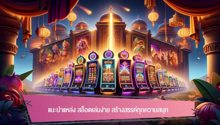 แนะนำแหล่งเกม สล็อตเล่นง่าย สร้างสรรค์ทุกความสนุก